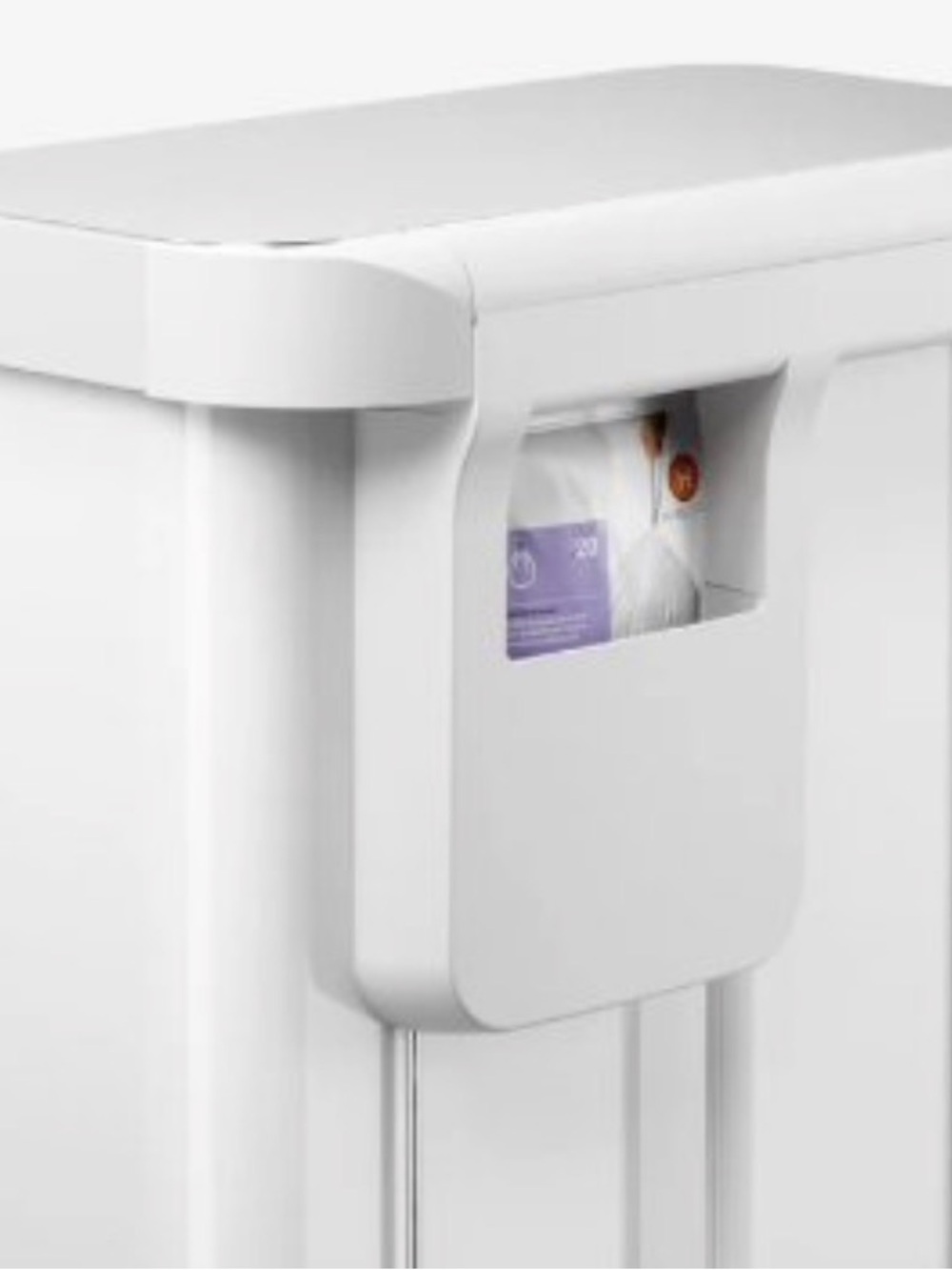 NWT simplehuman White 58L Dual Bin Step Recycler Trash Can - Picture 4 of 4